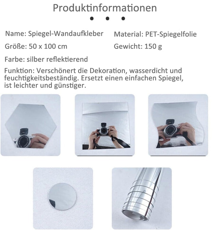 Ultra-flexibler Spiegel - sicher und bruchsicher