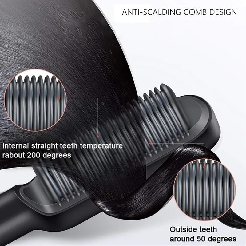 Negativ-Ionen-Haarglätter Styling-Kamm