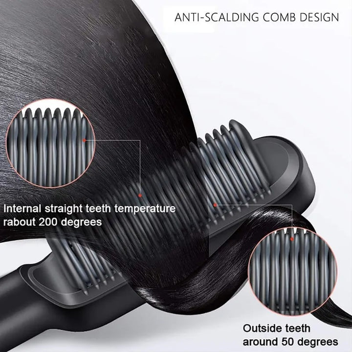 Negativ-Ionen-Haarglätter Styling-Kamm
