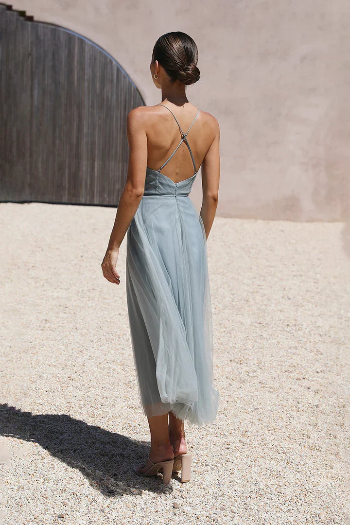 Diana| Midikleid - Salbeigrün