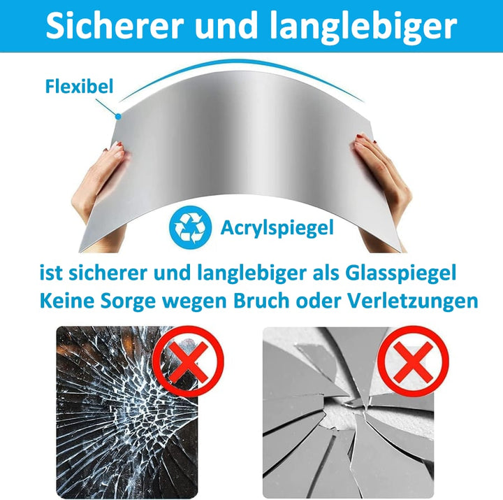Ultra-flexibler Spiegel - sicher und bruchsicher