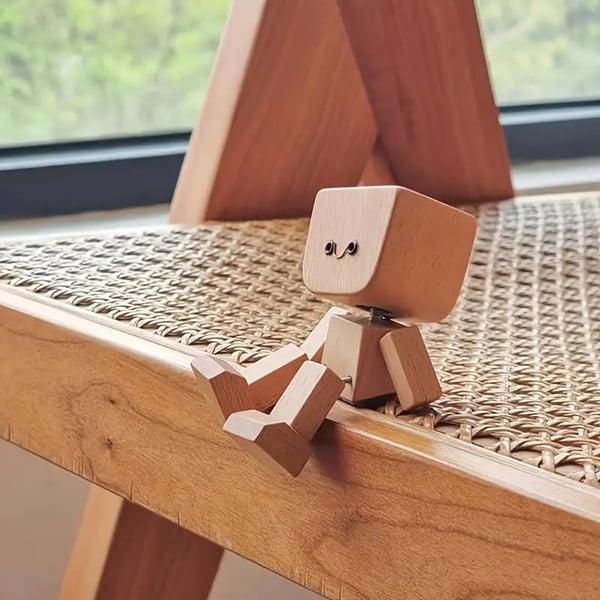 JollyTimber – Holzschaukel-Figur mit 12 magnetischen Emotionen