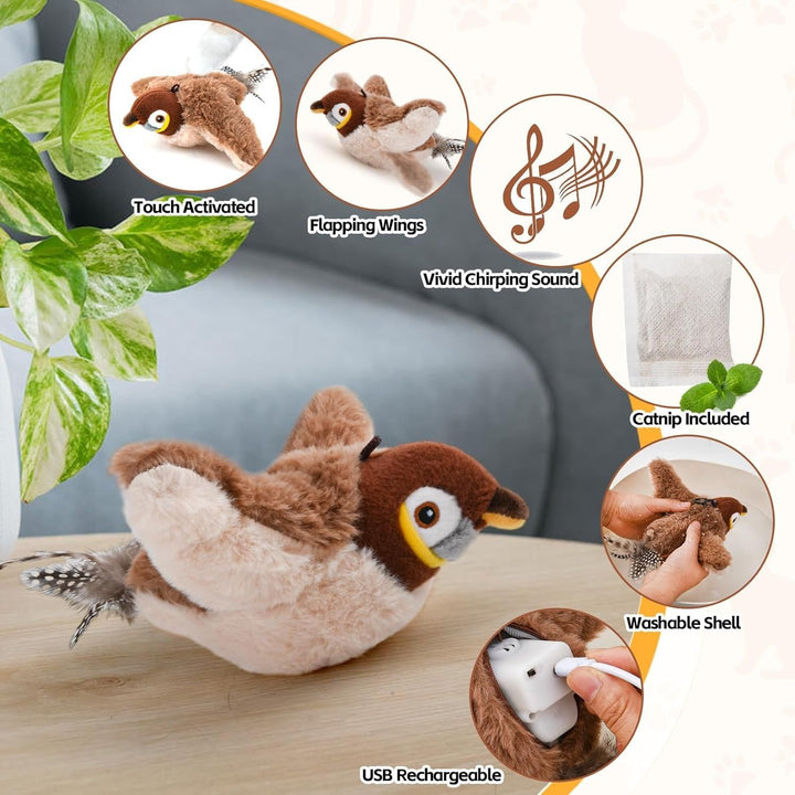 ChirpBuddy – Interaktives Vogelspielzeug für Katzen