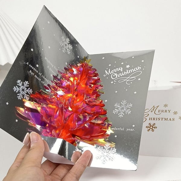 3D-Weihnachtskarten — Entfalten Sie eine funkelnde Überraschung
