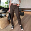 Damen Hochtaillierte Legere Gerade Blazer-Hosen