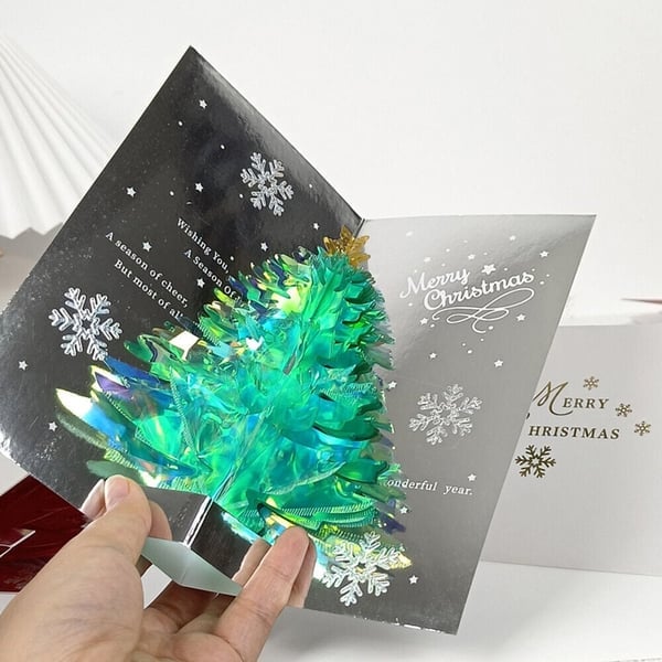 3D-Weihnachtskarten — Entfalten Sie eine funkelnde Überraschung