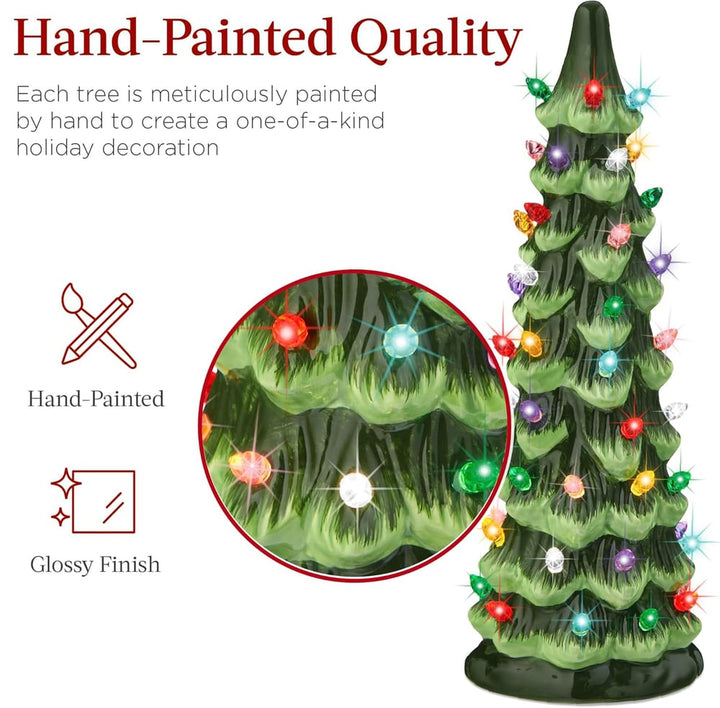 Weihnachtsbaum Tischdekoration — Atmosphärisches Licht Vollständig kabellos 3-teiliges Set