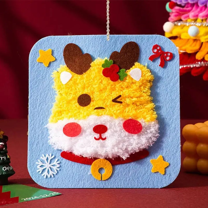 DIY-Weihnachts-Stickerei-Set — Bastelspaß mit Kindern &amp; Freunden