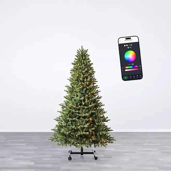 Weihnachtsbaum mit integrierter LED-Beleuchtung | Mit App steuerbare RGB-Beleuchtung