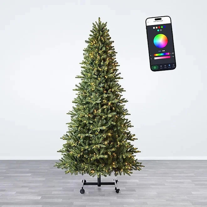 Weihnachtsbaum mit integrierter LED-Beleuchtung | Mit App steuerbare RGB-Beleuchtung