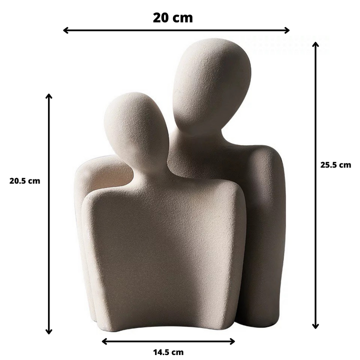 Intimate - Abstrakte keramische Skulptur - Zeitlose Eleganz und Liebe