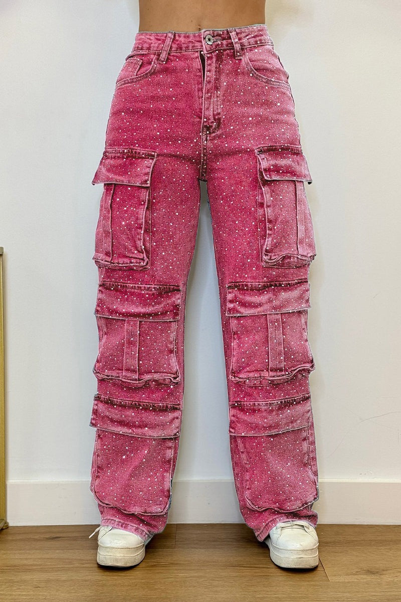 Strass-Jeans