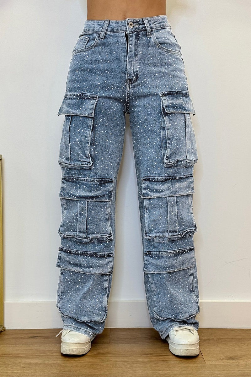 Strass-Jeans