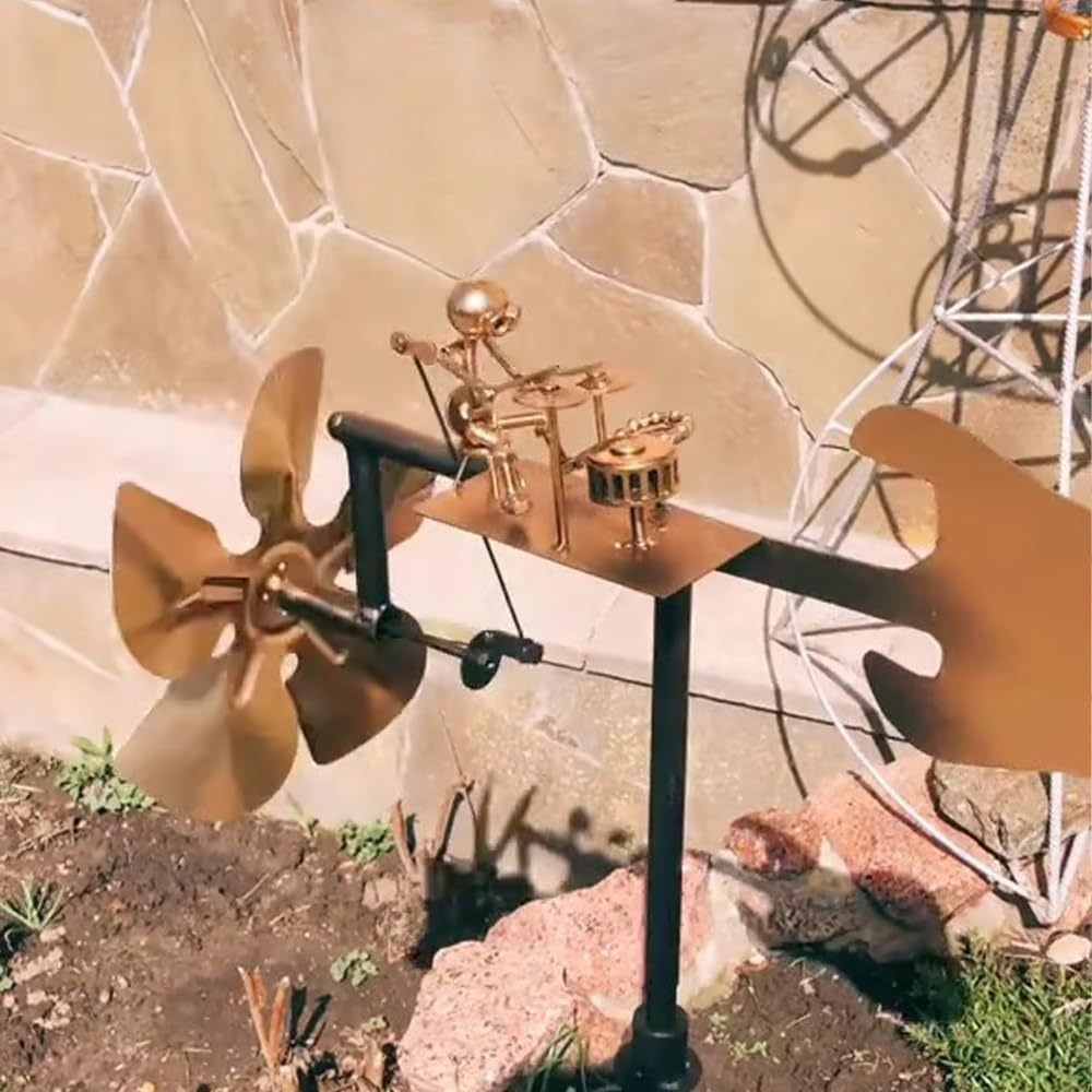 Metall-Windrad „Rockband“ – Einzigartiger Gartenschmuck mit Rock’n’Roll-Charme