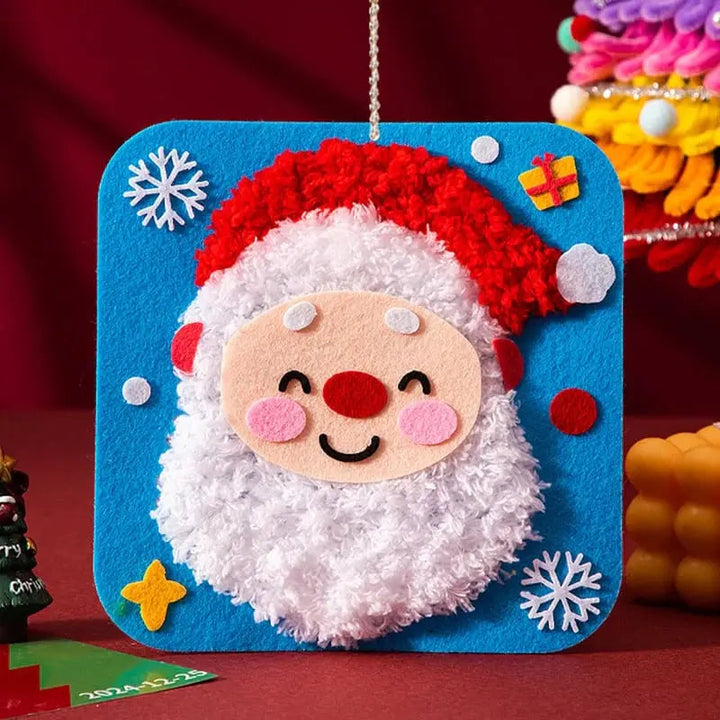 DIY-Weihnachts-Stickerei-Set — Bastelspaß mit Kindern &amp; Freunden