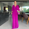 FaldaBelle™ | Taillenbetontes Kleid mit plissierten Fledermausärmeln