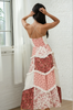 Jessica™ | Blumiges zeitloses Patchwork-Maxikleid