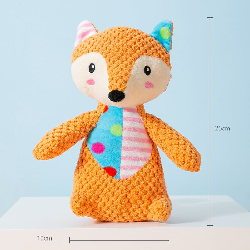 Quietschendes Plüschtier | Unverwüstliches Quietsch-Plüschtier für aggressive Kauer 1-2