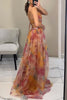 Giselle™ – Florales Maxikleid mit Cut-Out-Taille und Tüllrock
