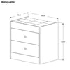 Smart Schminktisch mit 3 Schubladen + Gratis Hocker
