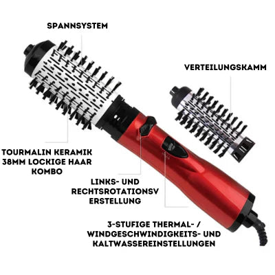 HairMaster™ | 3-in-1-Stylingbürste – mühelos glätten, locken und trocknen