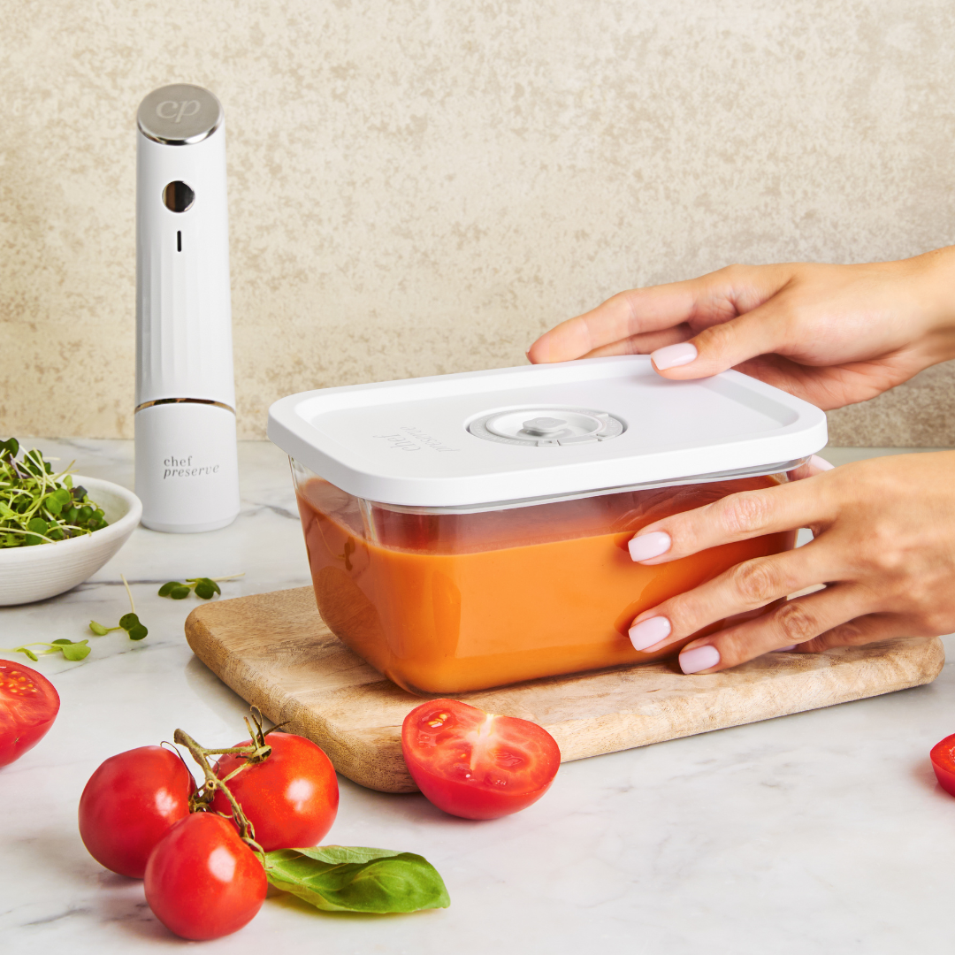 Chef Preserve™ Kompakter Vakuumierer | Lebensmittel bis zu 5× länger frisch halten