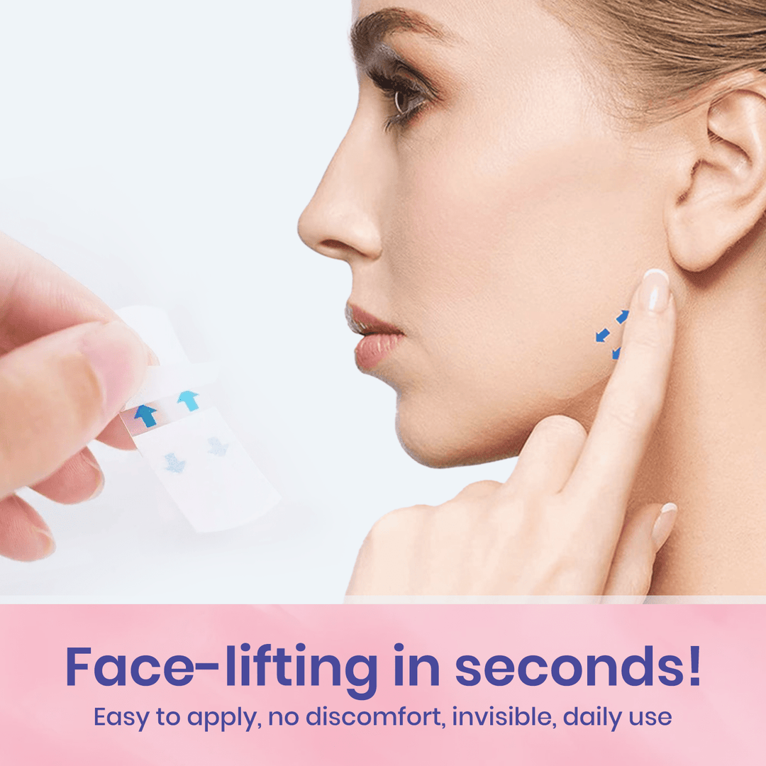OUHOE| V-Face Lift Klebeband| Gesichtsstraffende unsichtbare Klebebänder (40 stucks)
