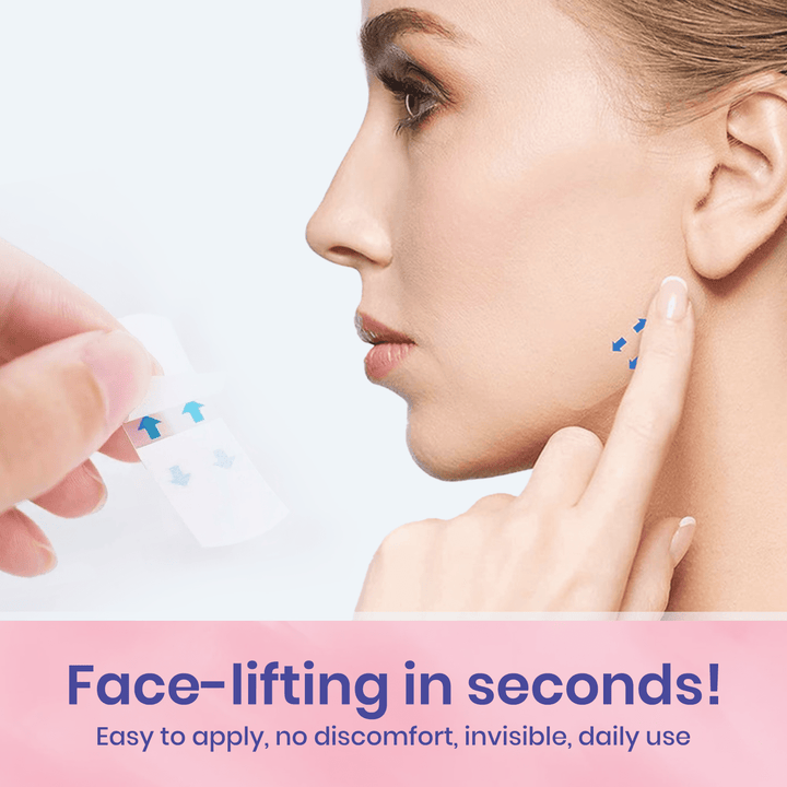 OUHOE| V-Face Lift Klebeband| Gesichtsstraffende unsichtbare Klebebänder (40 stucks)