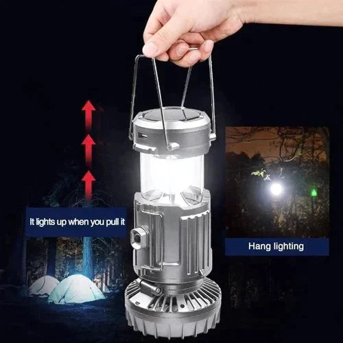 Tragbare LED Campinglaterne mit Ventilator