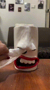 Funny Face| Handgefertigter Taschentuchhalter