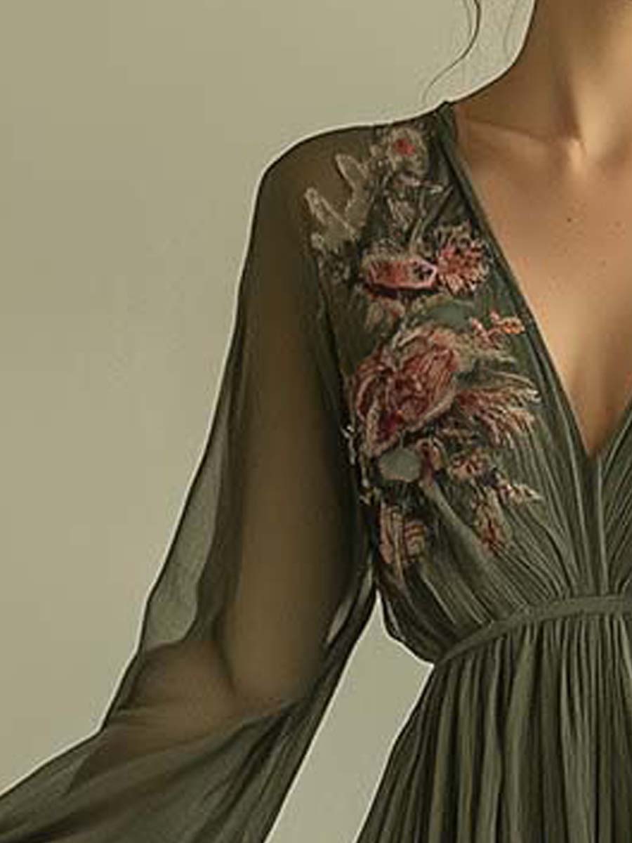 Shanti™ | Elegantes Maxikleid mit Blumenprint