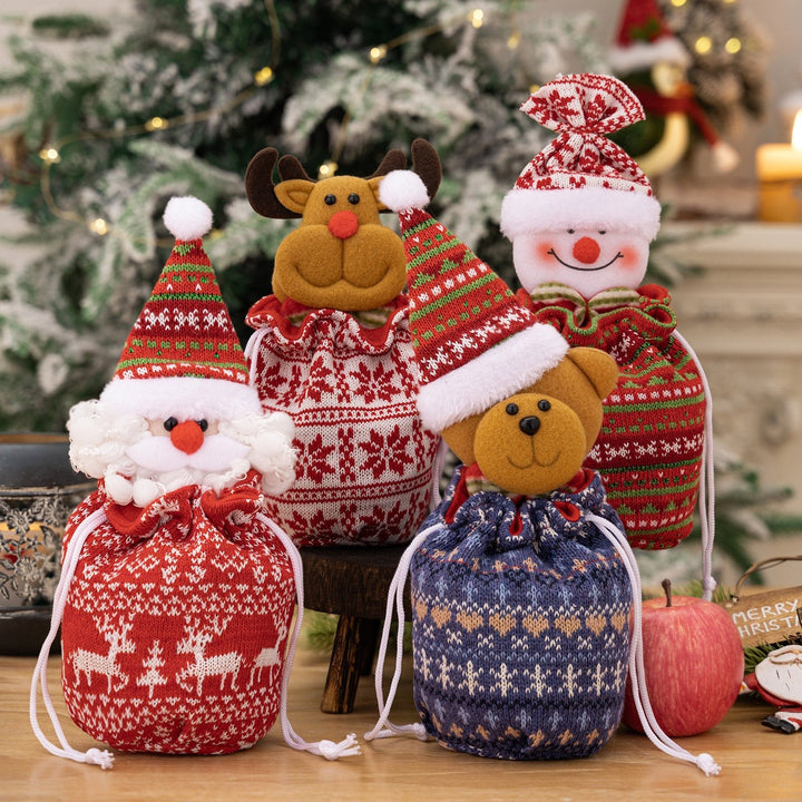Gestrickte Puppen Weihnachtsbeutel — Süße &amp; Besondere Geschenkidee