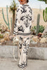 Angela™ | Leichte und bequeme Satin-Hose mit einzigartigem Druck, elastischem Bund und Taschen, weit geschnitten