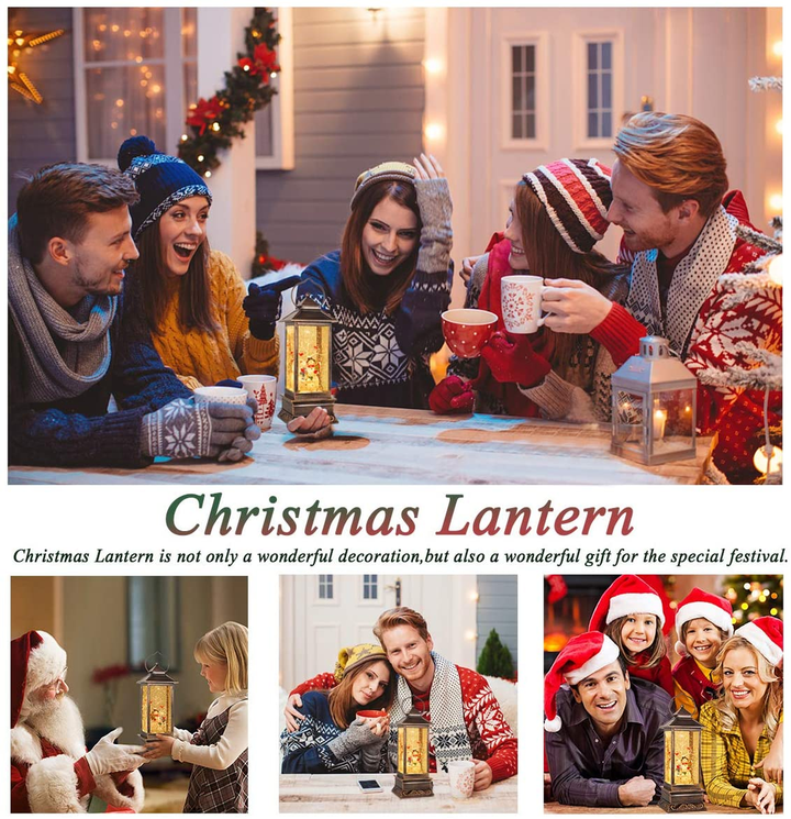 LED-beleuchteter Weihnachtslaterne mit Drehfunktion – Früher Weihnachtsverkauf
