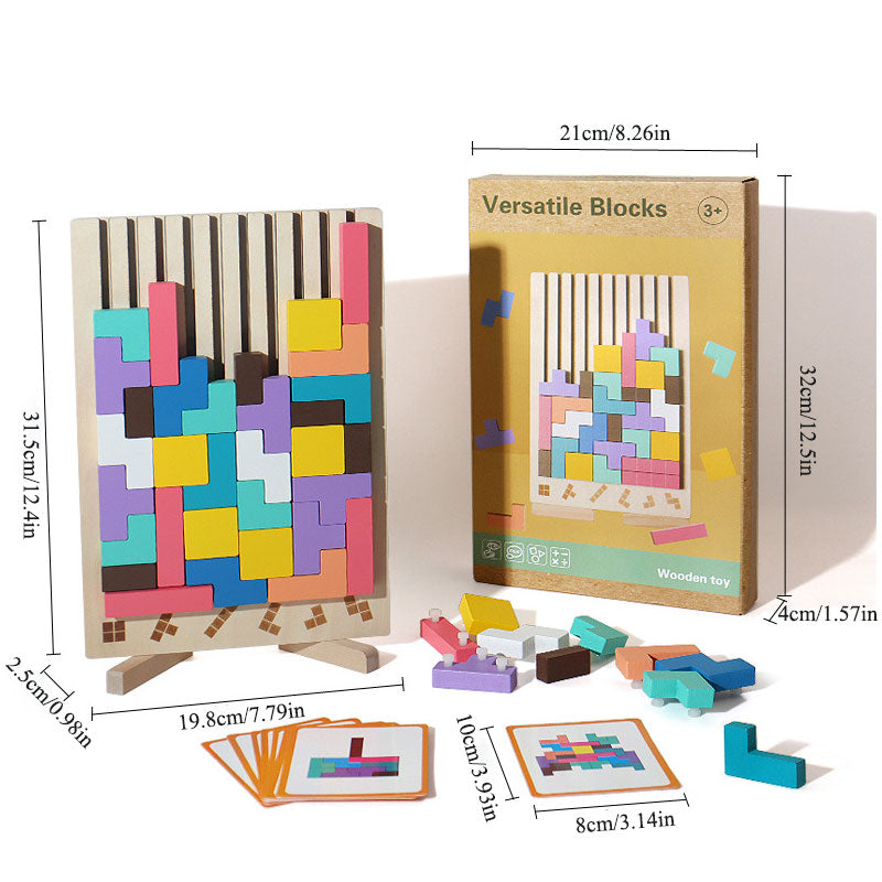 Stapelspiel aus Holz - Fördert Logik, Konzentration und Feinmotorik bei Kindern!