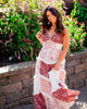 Jessica™ | Blumiges zeitloses Patchwork-Maxikleid
