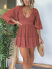 Pink Laura™ | Spitze Häkel-Romper-Kleid