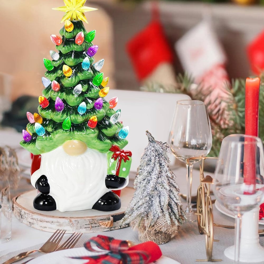 DIY Beleuchteter Weihnachtsgnom Baum — Für Tisch, Fenster &amp; Kamin