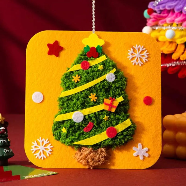 DIY-Weihnachts-Stickerei-Set — Bastelspaß mit Kindern &amp; Freunden