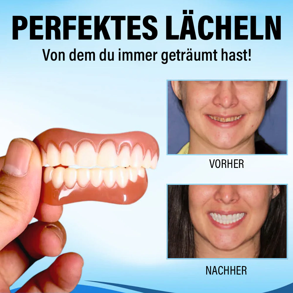 1+1 GRATIS | Silikon-Reline Gebiss-Set™ Gewährleistet eine dauerhafte Nutzung