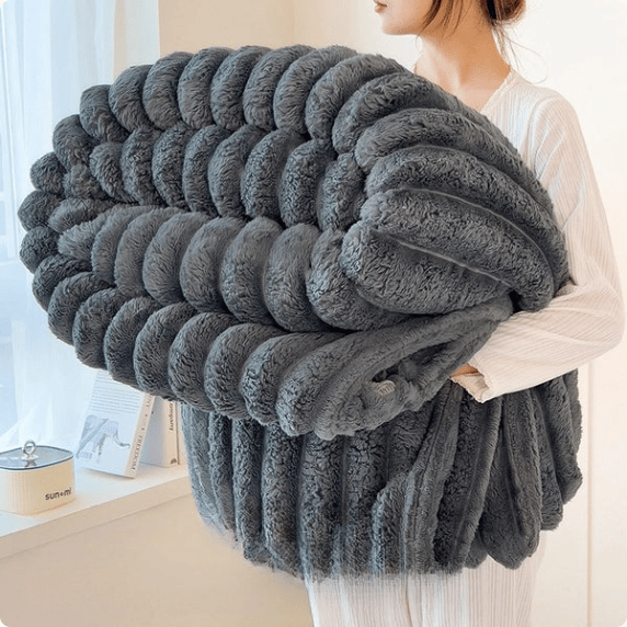 Bequeme Flanell-Plüschdecke