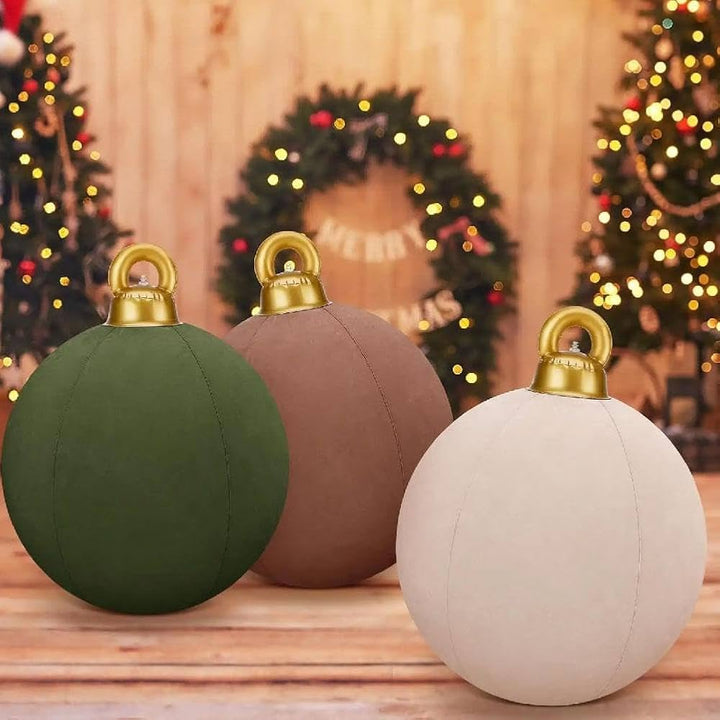 Große aufblasbare Weihnachtsschmuckstücke — Stilvolle und überraschende Dekorationsidee