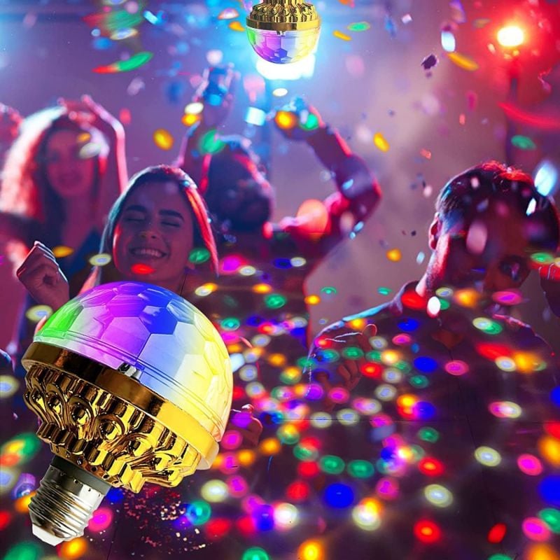 RGB Strobe LED Rotierende Glühbirne – Erschaffen Sie eine Partyatmosphäre mit bunten Lichtern!