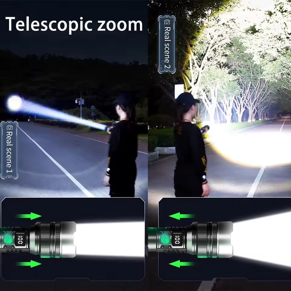 Survival-LED-Taschenlampe 2025 | So hell wie ein Lichtschwert mit Powerbank-Funktion