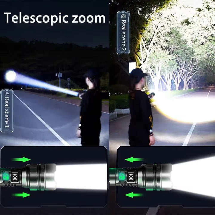 Survival-LED-Taschenlampe 2025 | So hell wie ein Lichtschwert mit Powerbank-Funktion