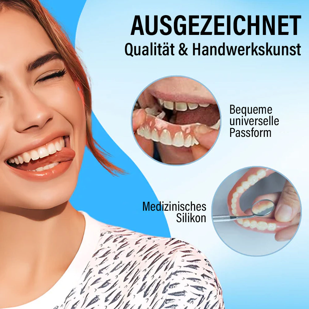 1+1 GRATIS | Silikon-Reline Gebiss-Set™ Gewährleistet eine dauerhafte Nutzung