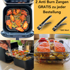 Mehrschichtige Körbe für Heißluftfritteusen mit 2 kostenlosen hitzebeständigen Zangen