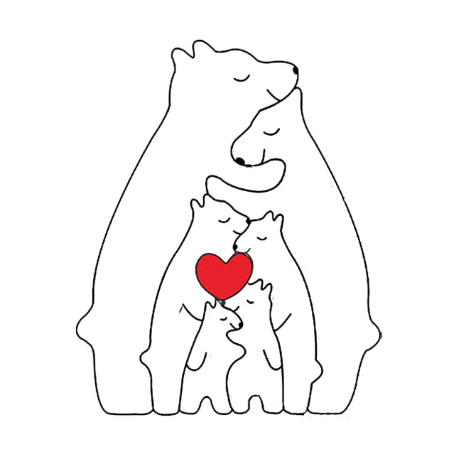 Bärenfamilie-Holzpuzzle™ | Das ultimative Geschenk der Familienliebe