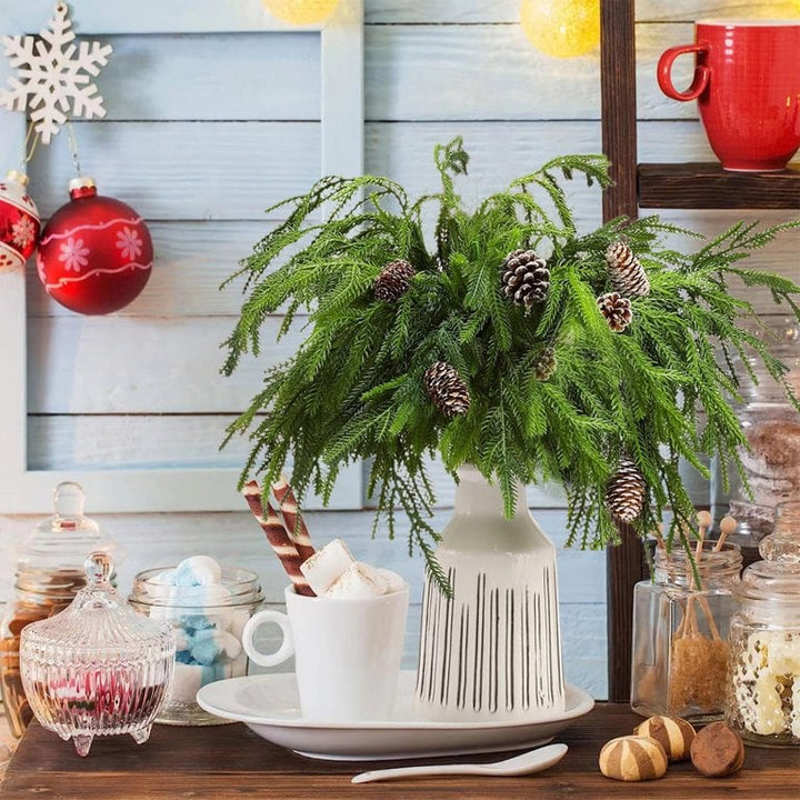 Natürliche WeihnachtsdekorationNorfolktannenast