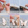 GlimmerWing – Stilvolles abnehmbares Schmetterlings-Spangen-Set